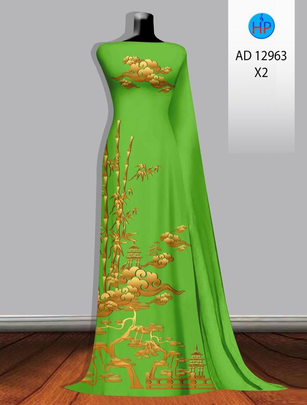 Vải Áo Dài Phong Cảnh AD 12963 18